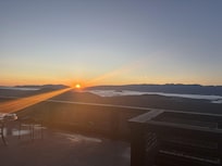 Sunrise view from the deck