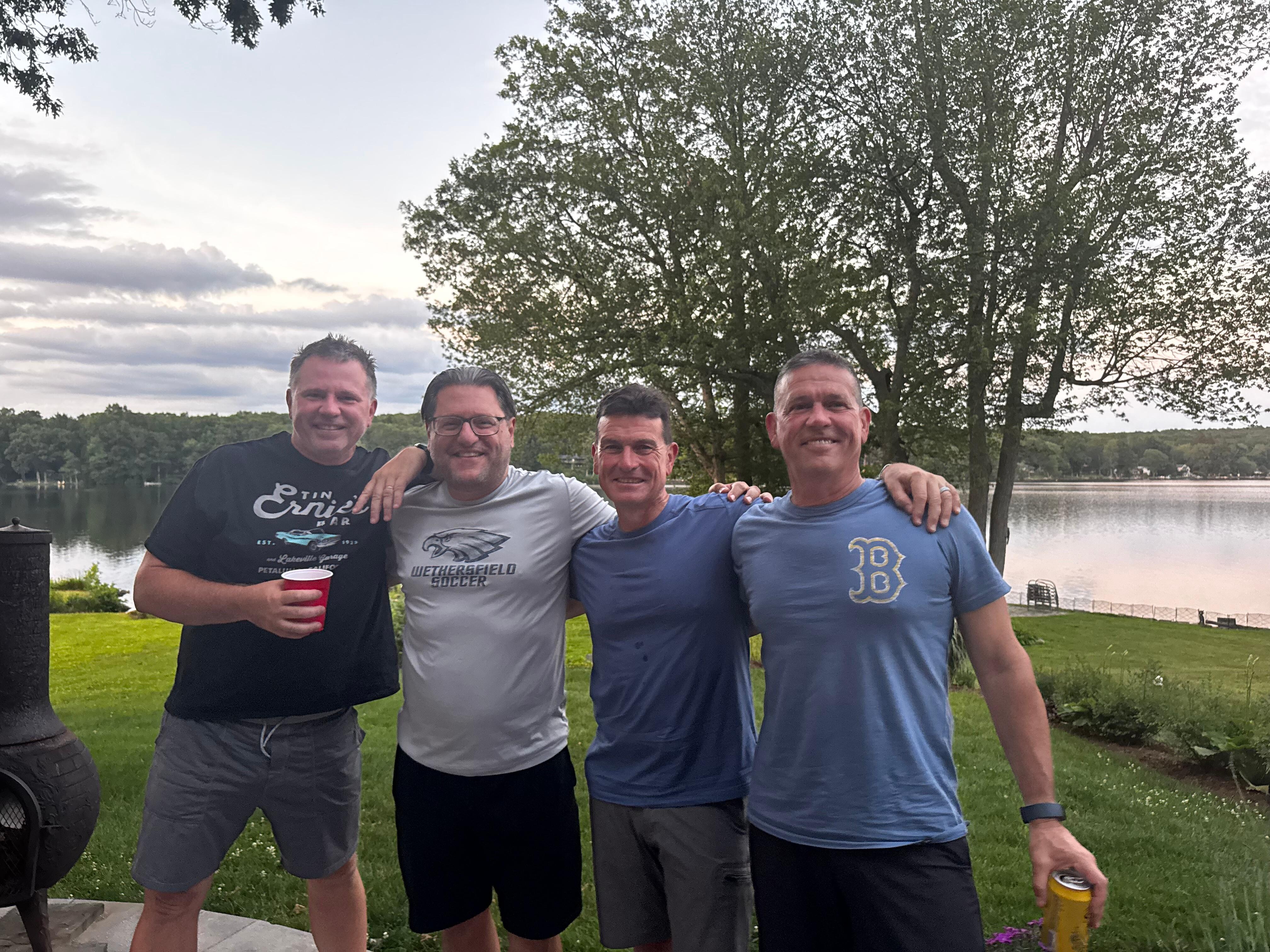 Old friends at a beautiful setting 
