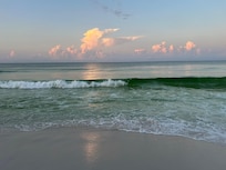 On beach for sunrise
