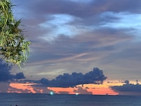 Sunset from resort