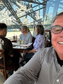 Sandbar restaurant under the bridge