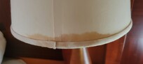 Nicotined stained lamp in a non smoking room