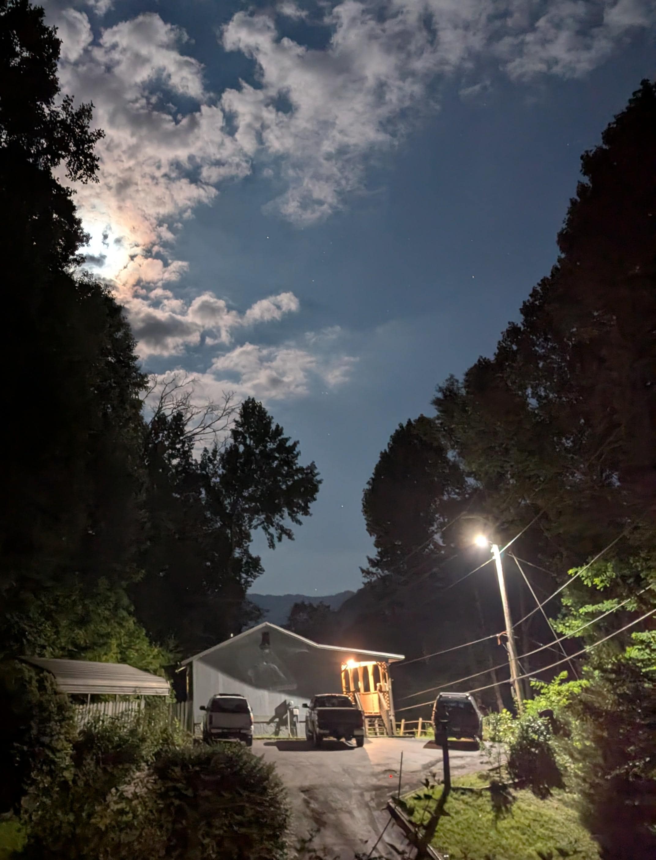 House from the fire pit