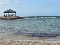 Zumba is available daily. The soundtrack is the ocean.
