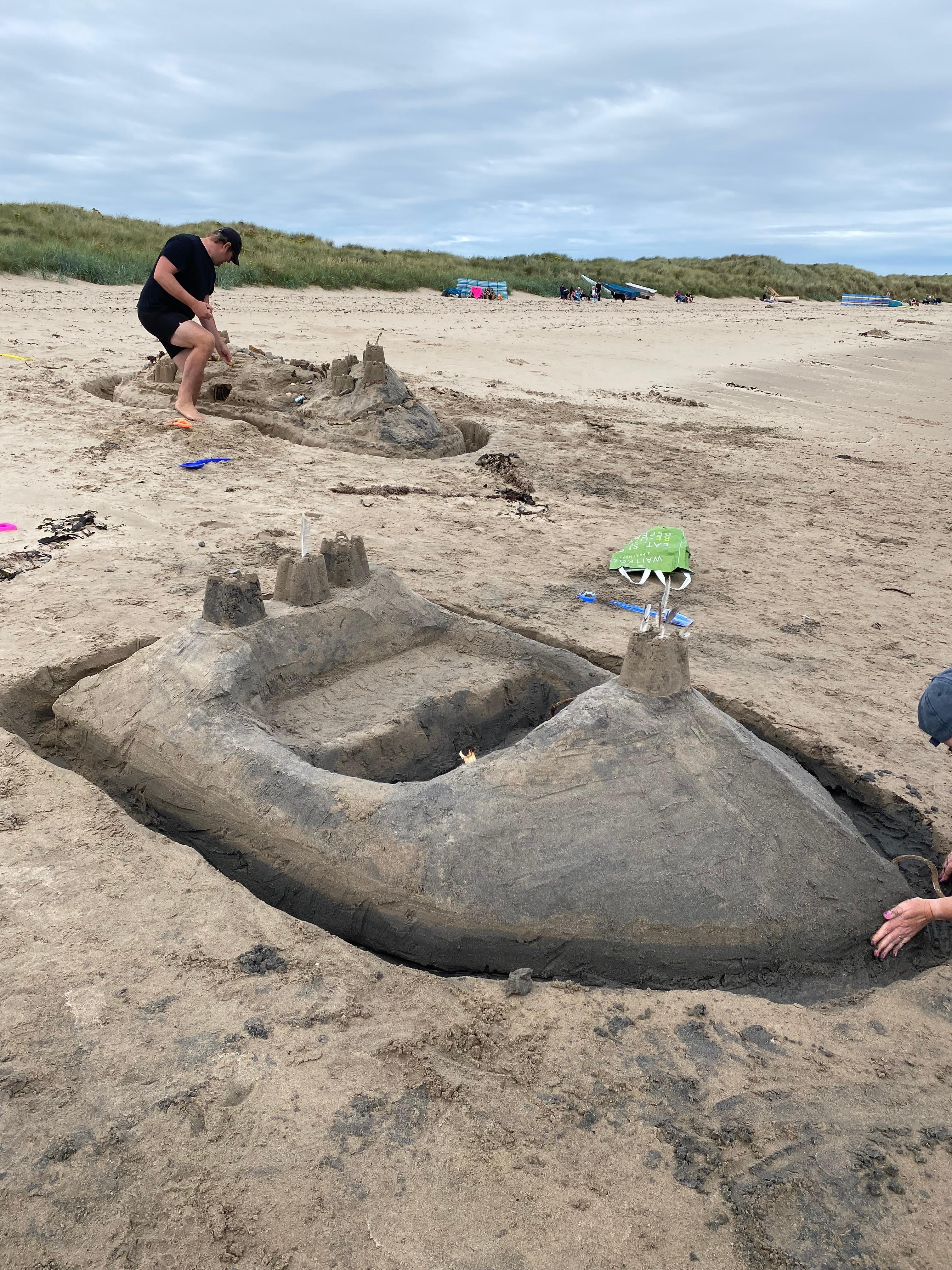 Speedboat or sandcastle, Beadnell beach is perfect