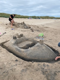 Speedboat or sandcastle, Beadnell beach is perfect
