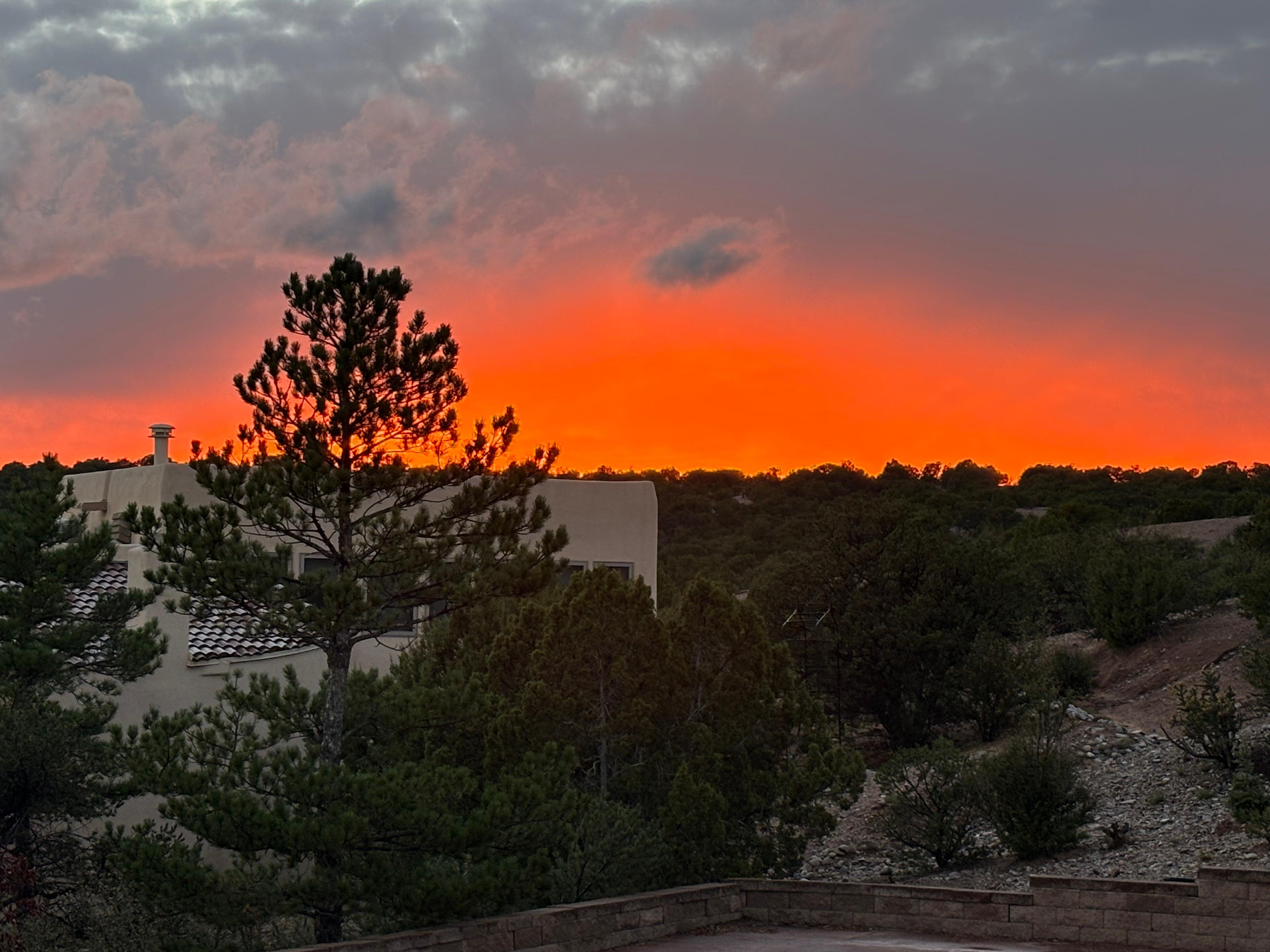 sunset views from the porch