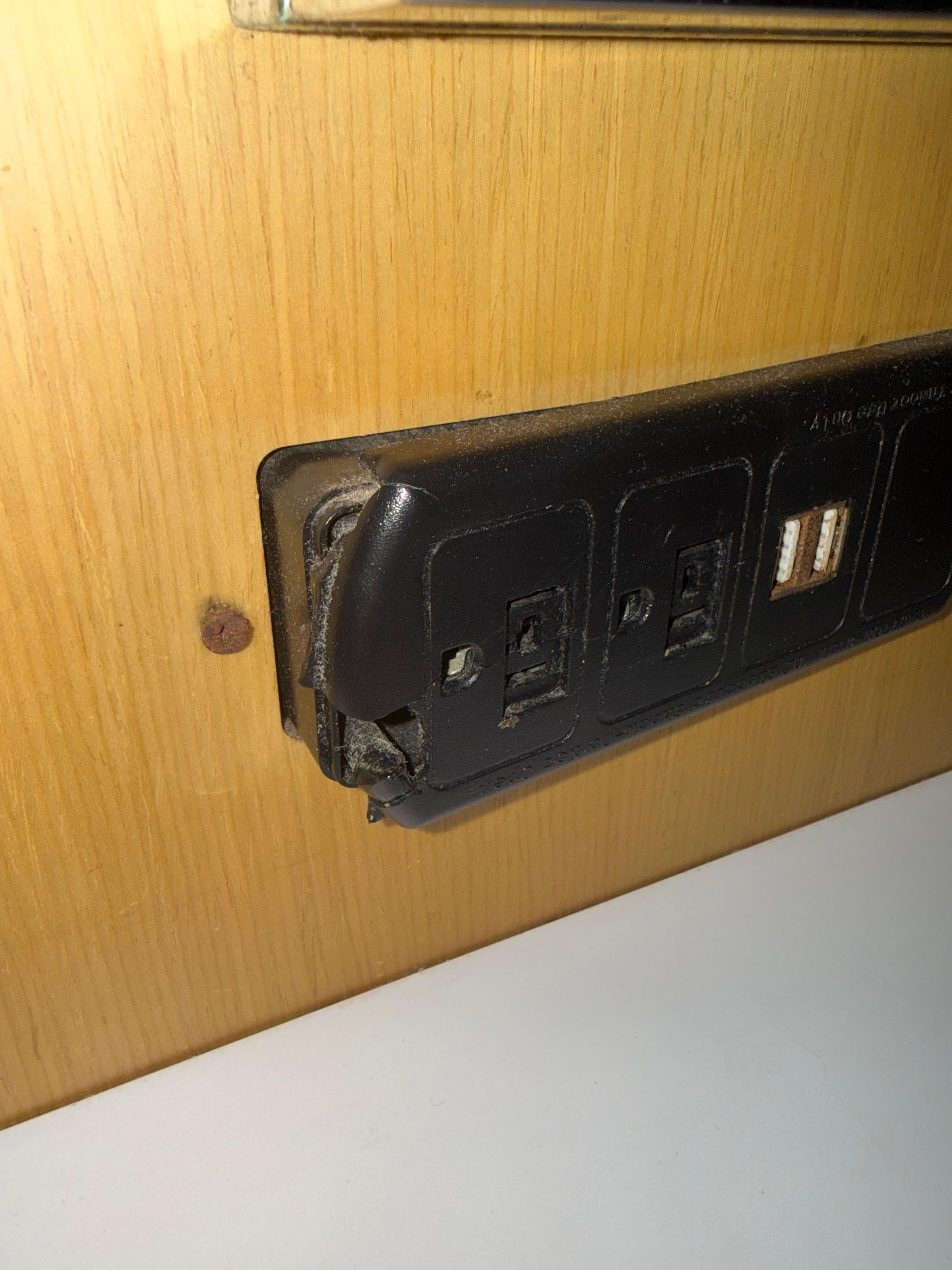 Broken charger outlet