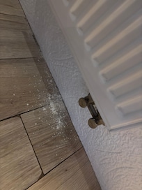 Debris under radiator