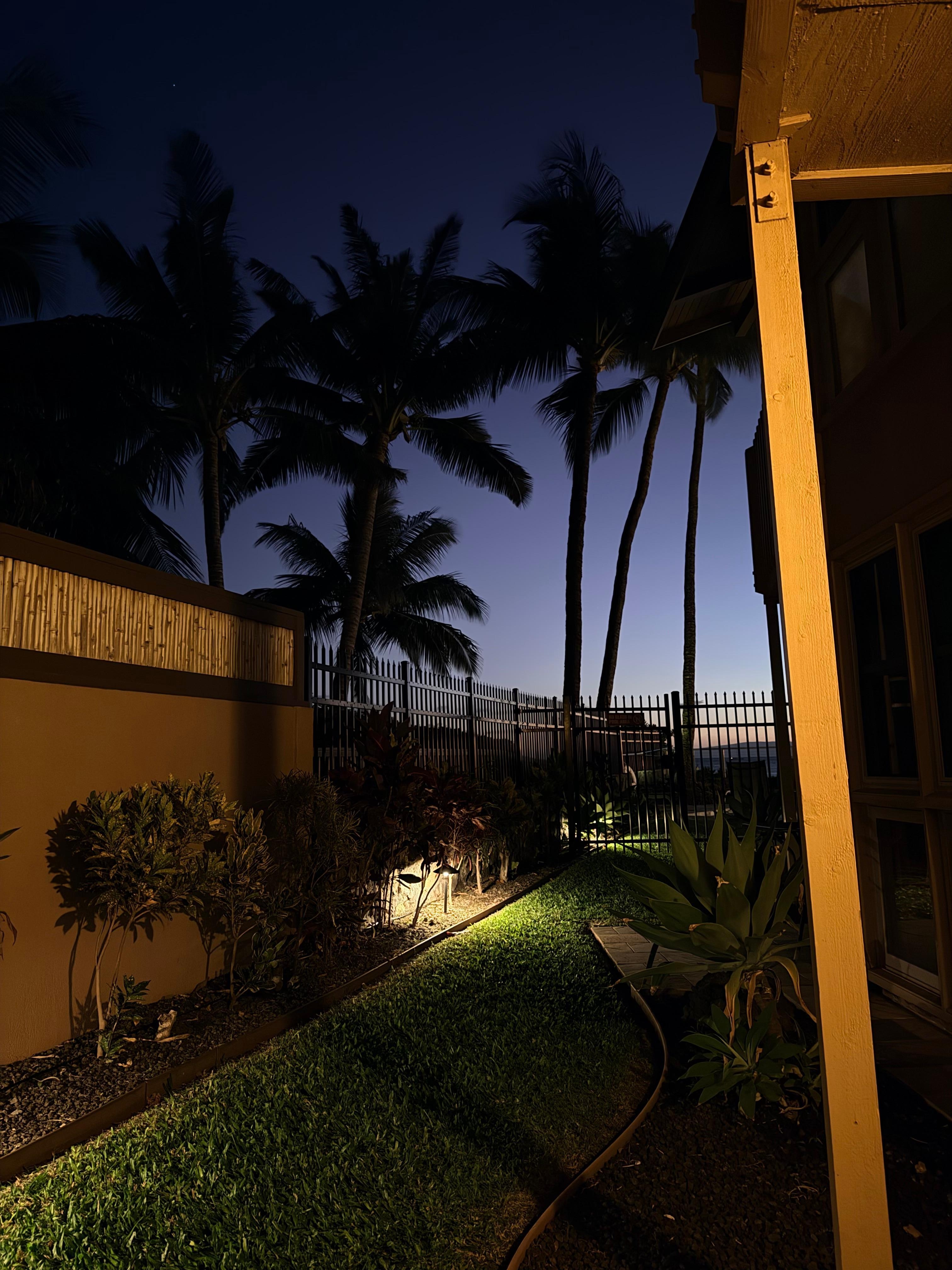 From the units lanai