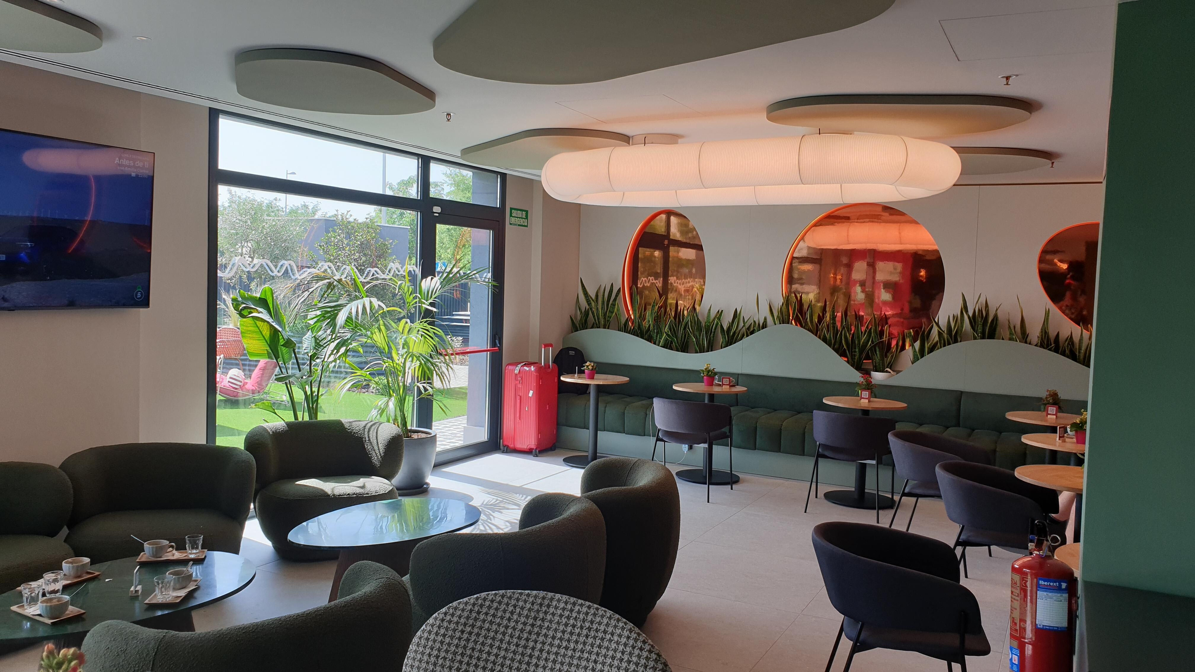 Comfortable seating area.