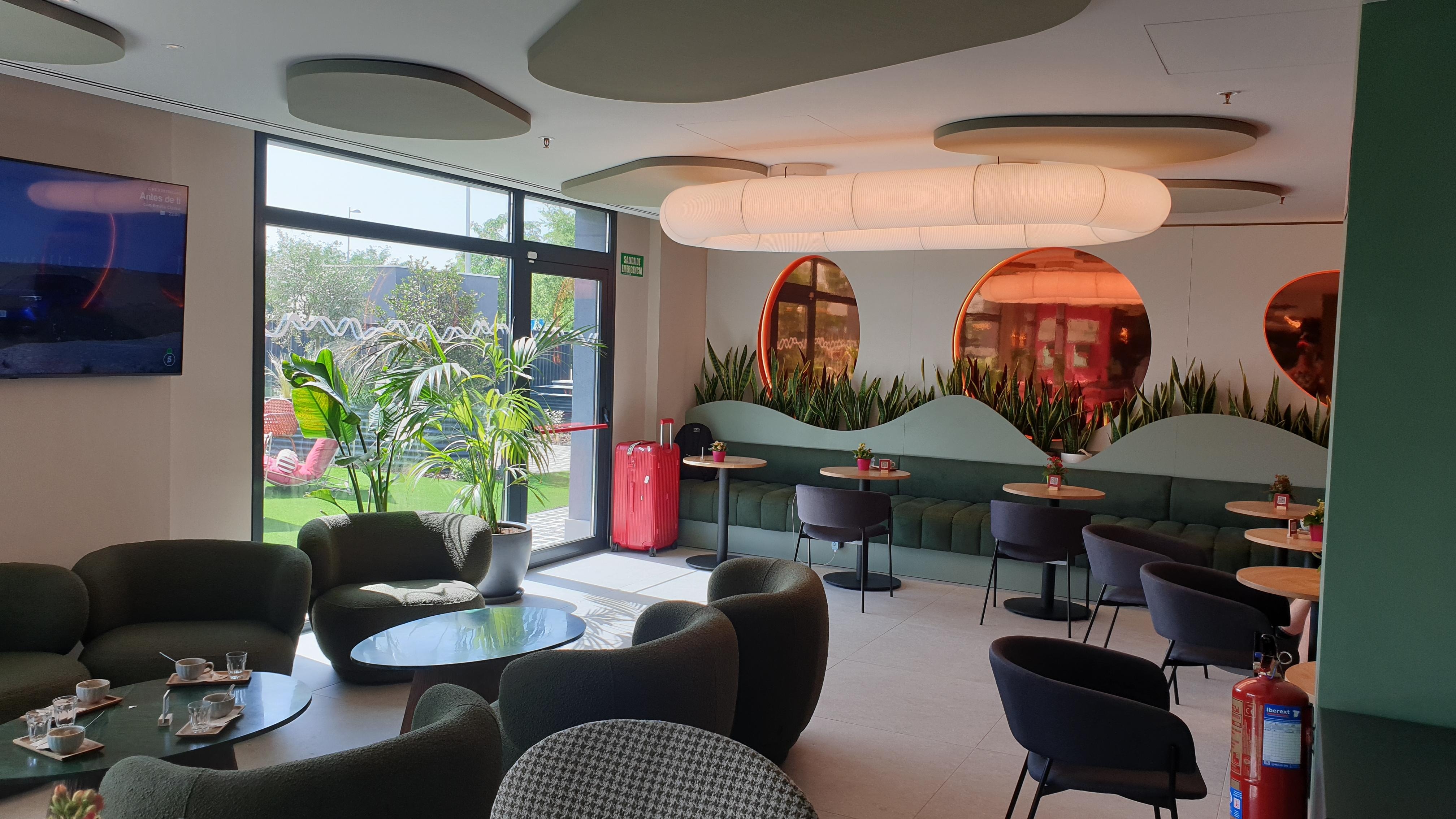 Comfortable seating area.