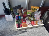 Snacks and drinks available to buy in room