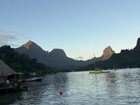 Looking inland from our dock