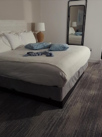 Nice king-sized bed!