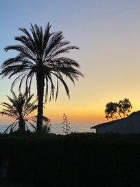 Couché de soleil vu de la terrasse