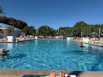 Pool, water was warm