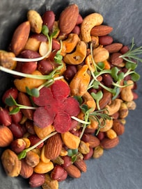 Nuts to go with our drinks