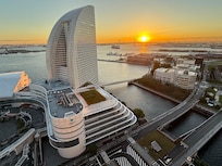 Morning view from our hotel room balcony.