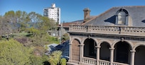 View out to the bay from fourth floor landing