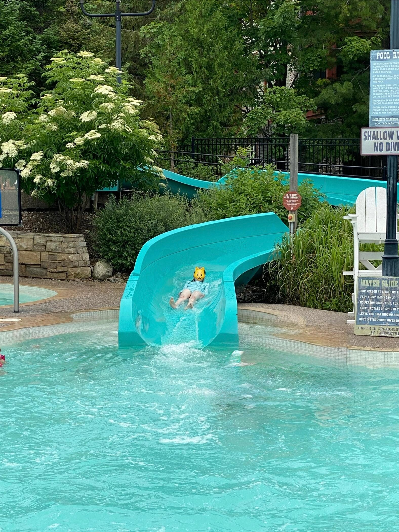Waterslide at Plunge! Aquatic Centre.