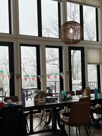 Dinning room bank of windows