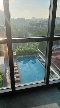 View of pool from the 10th floor (interior)