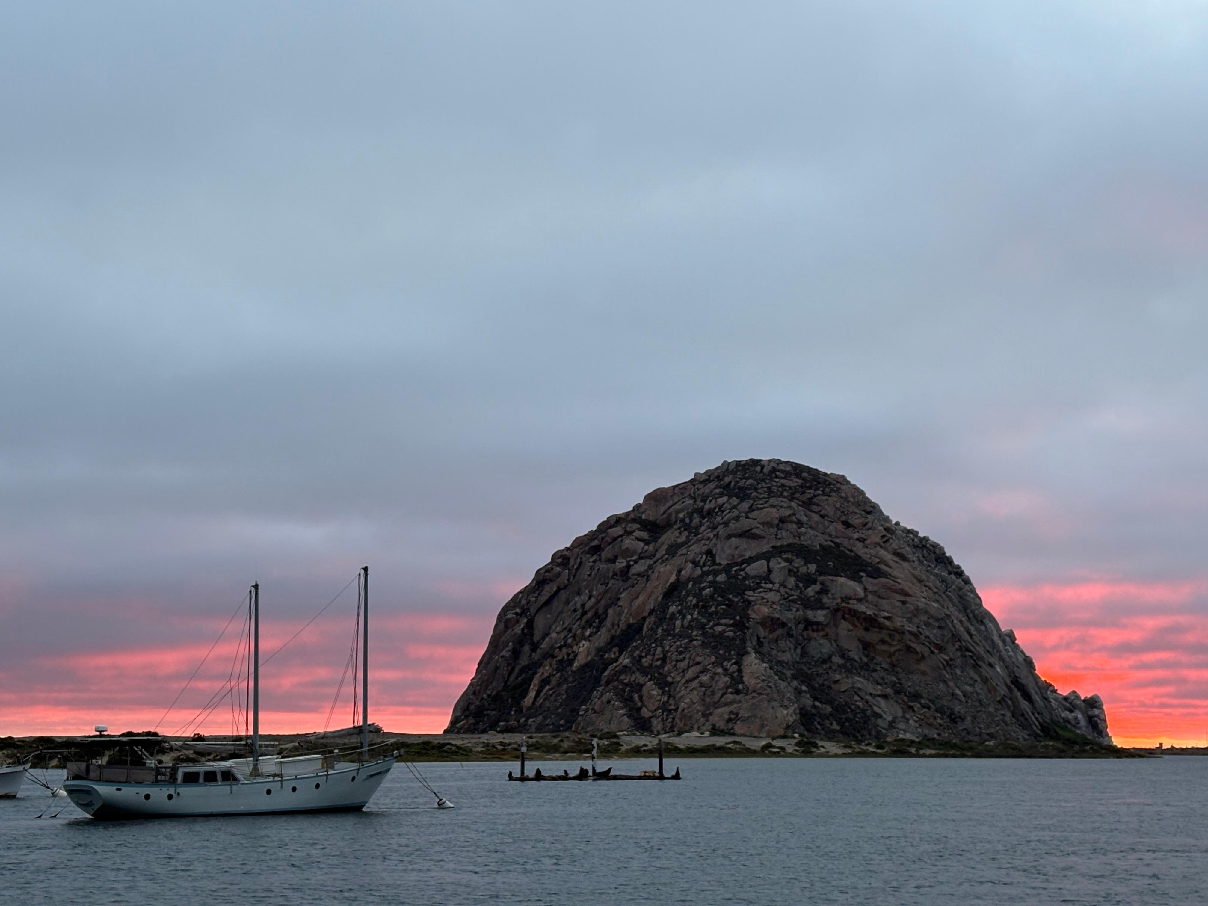 Love sunset on Morro Bay!