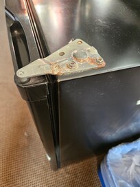 This was the top of our mini fridge.