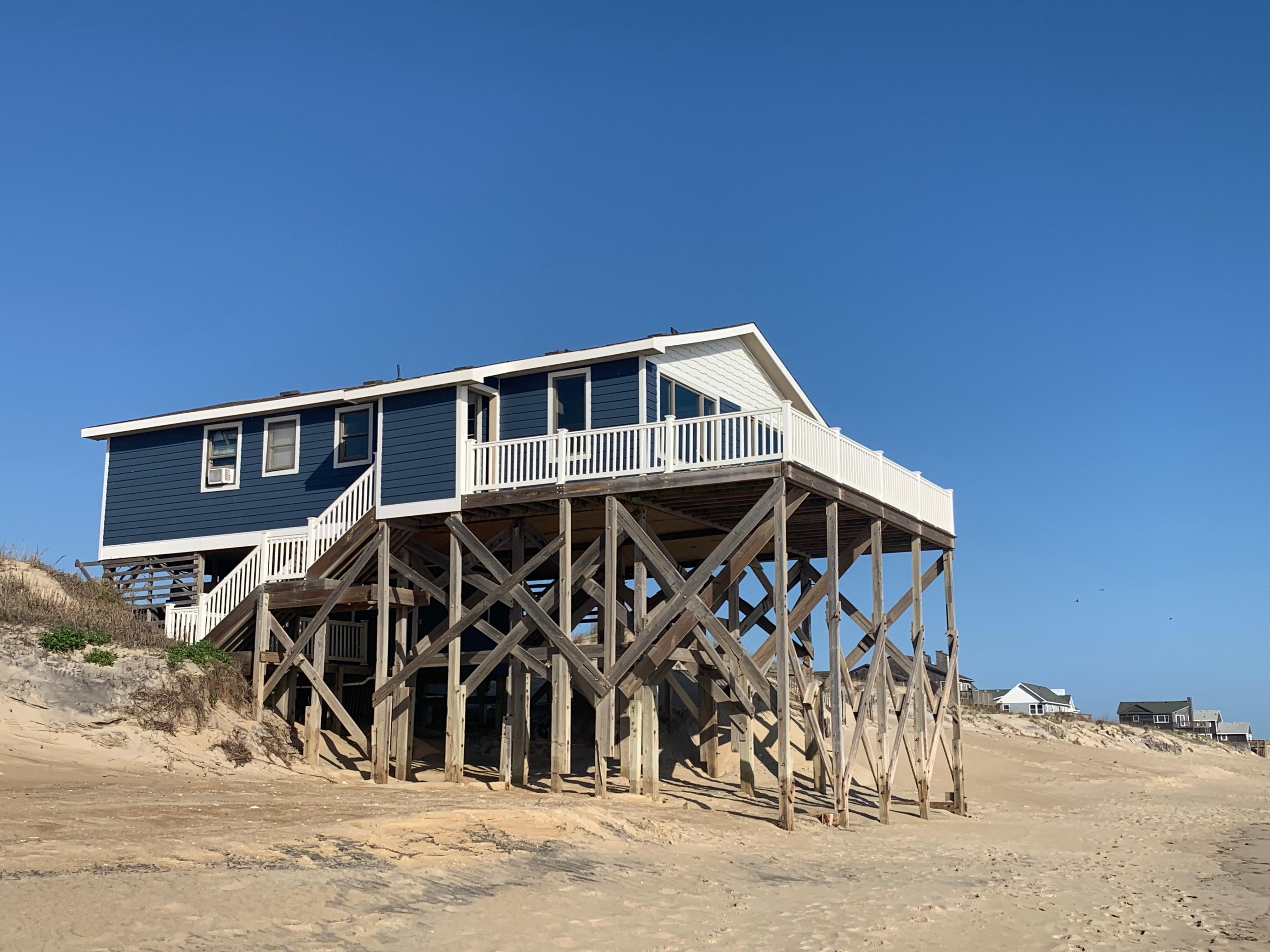 House from the beach 