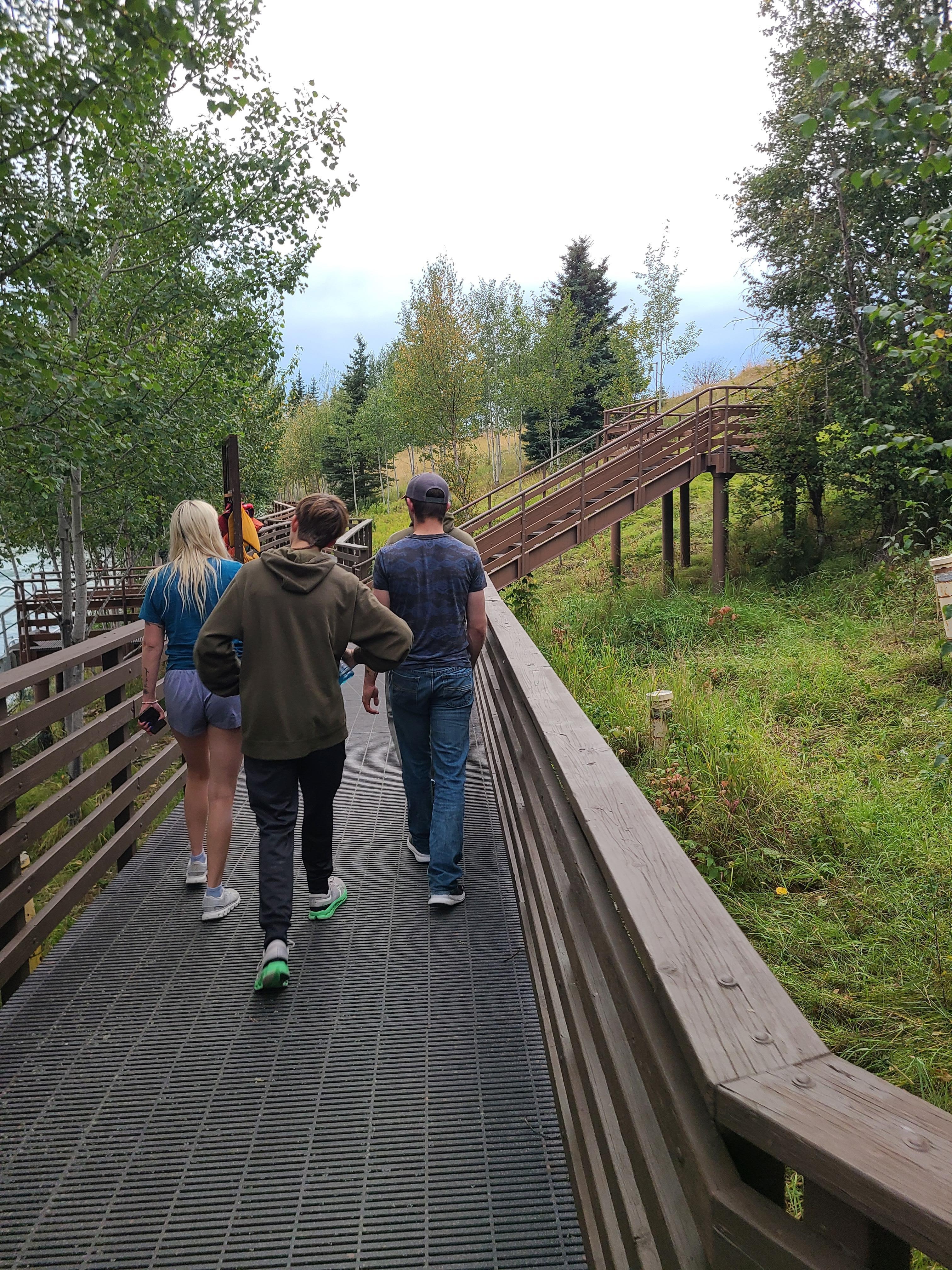 Walking path at the Kenai River