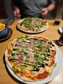 Pizza in restaurant
