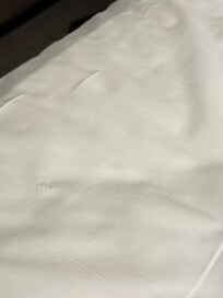 Dirt on the bedsheet