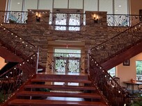 A view of the staircase