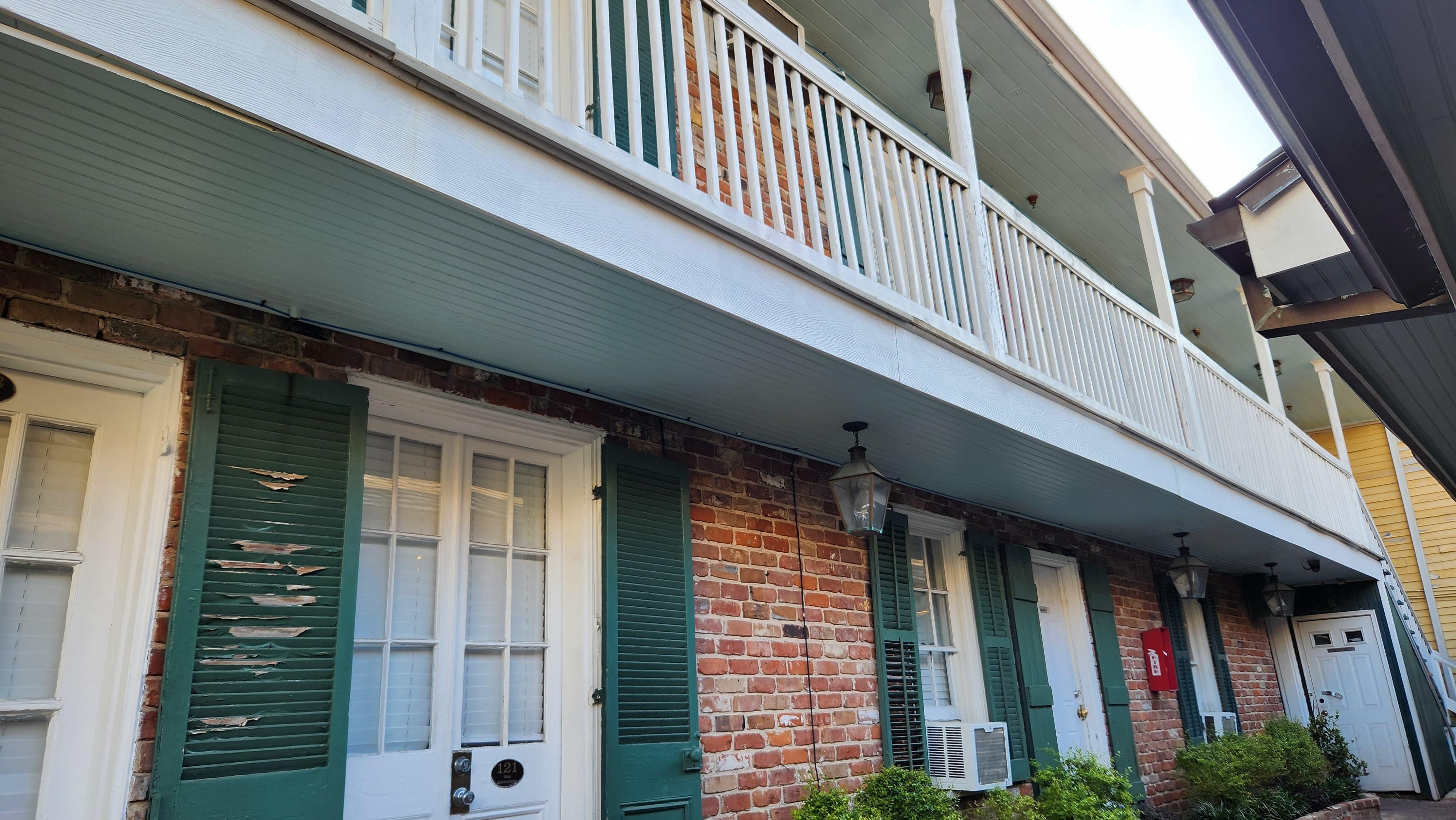 One of the buildings that hosts rooms