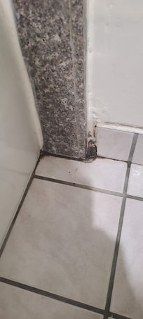 filthy bathroom floor