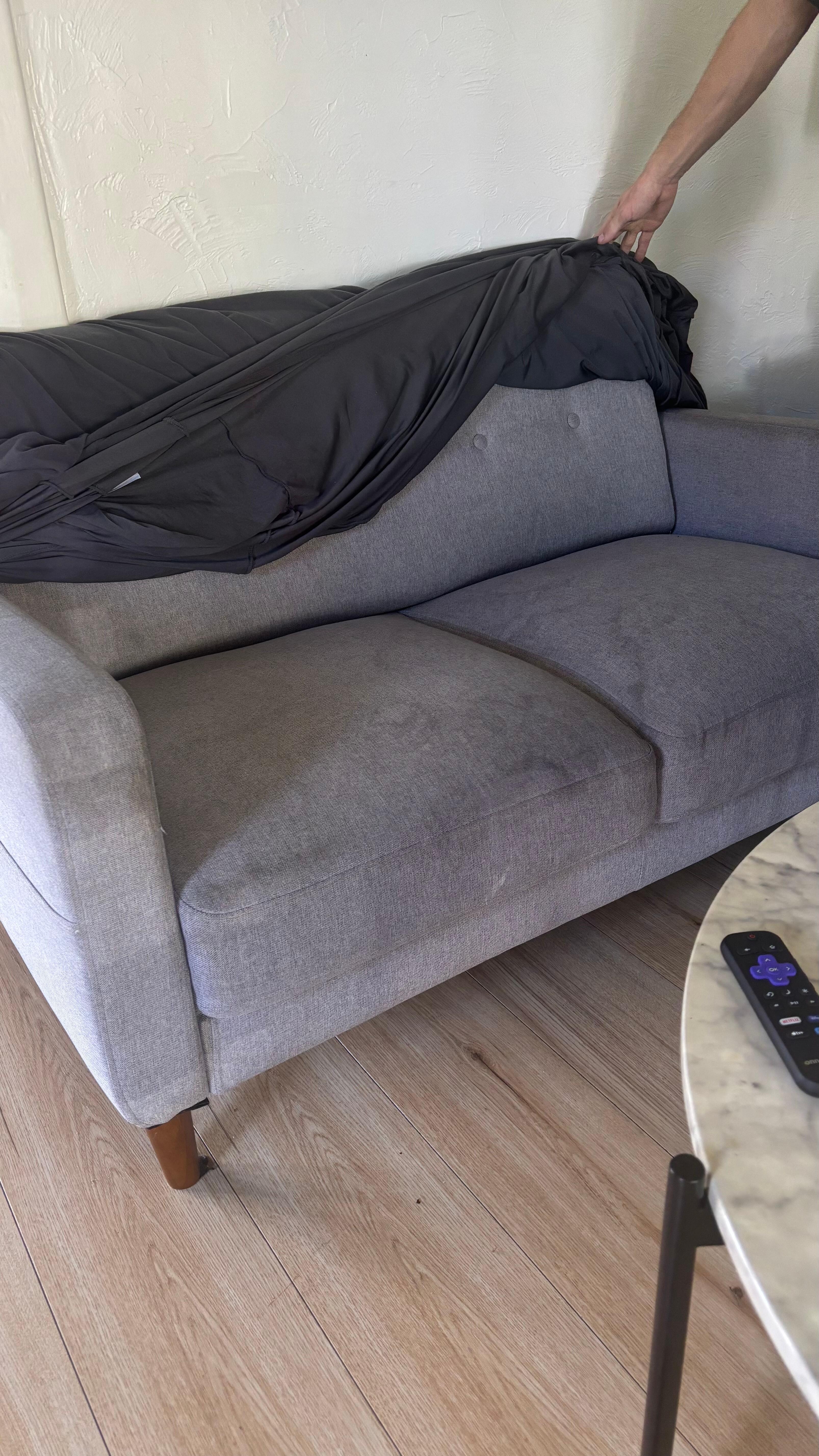 the "pull out" and "welcoming" couch.