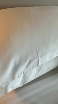 Stain on pillow
