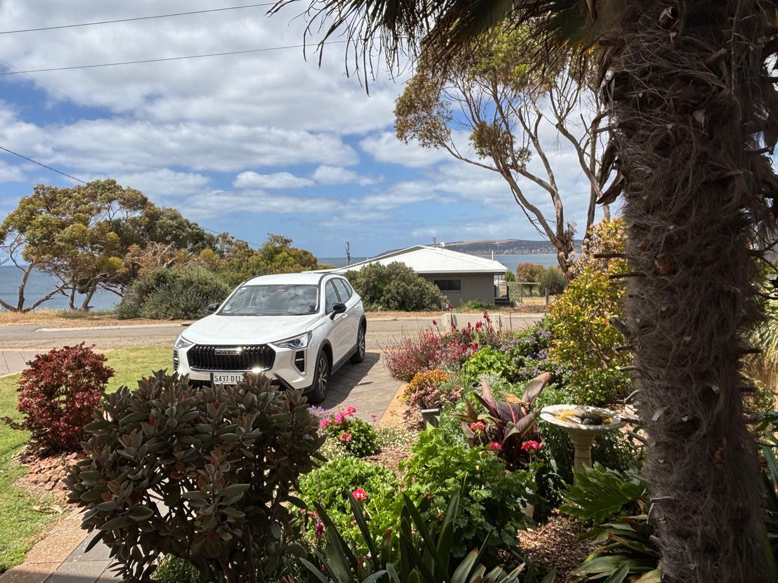 Driveway of property