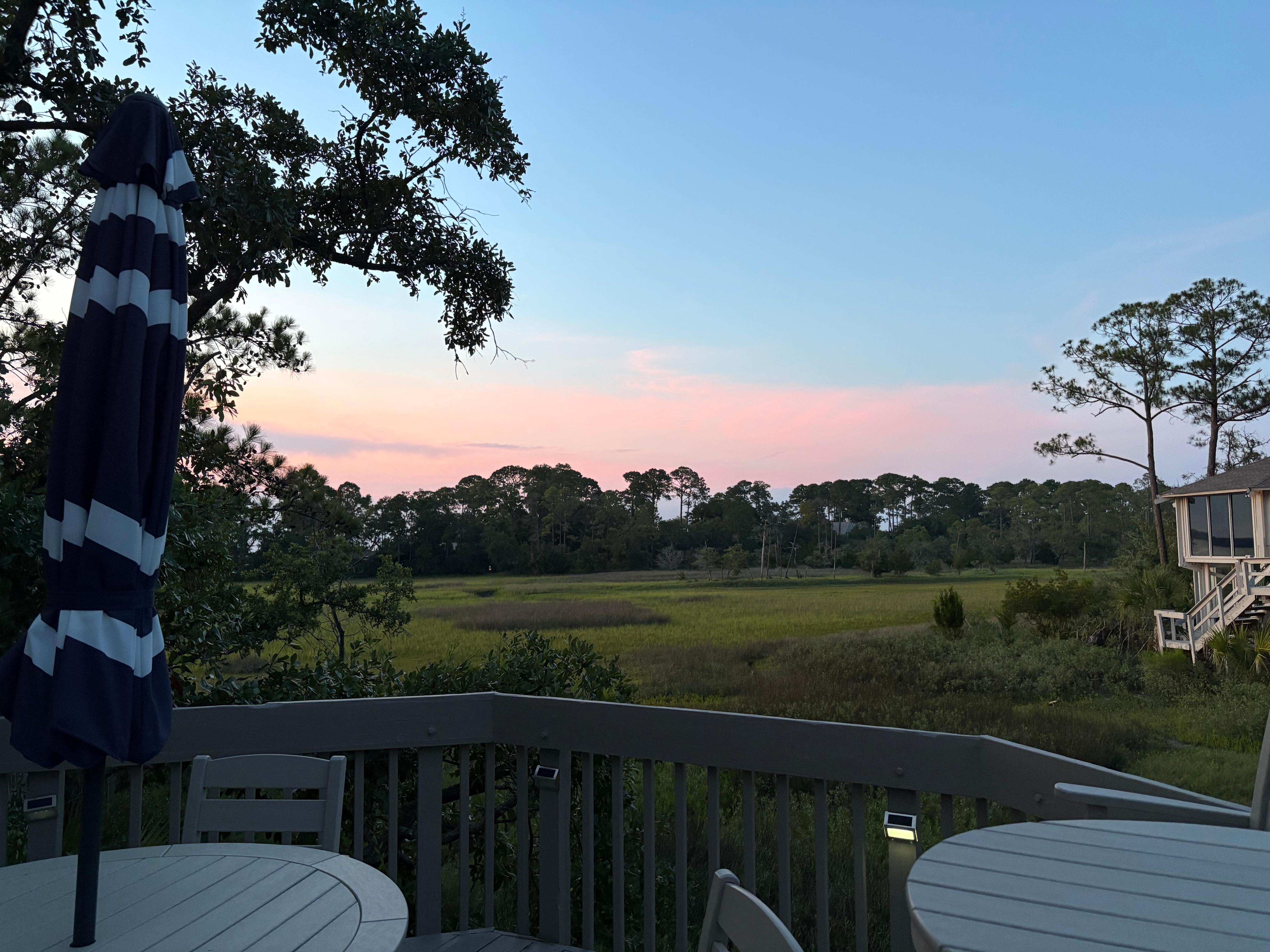 The view from the deck at sunset… couldn’t beat it!