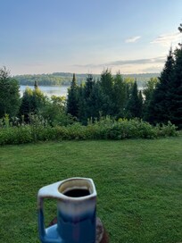 Coffee in the morning.