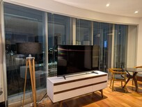 view from bedroom at night