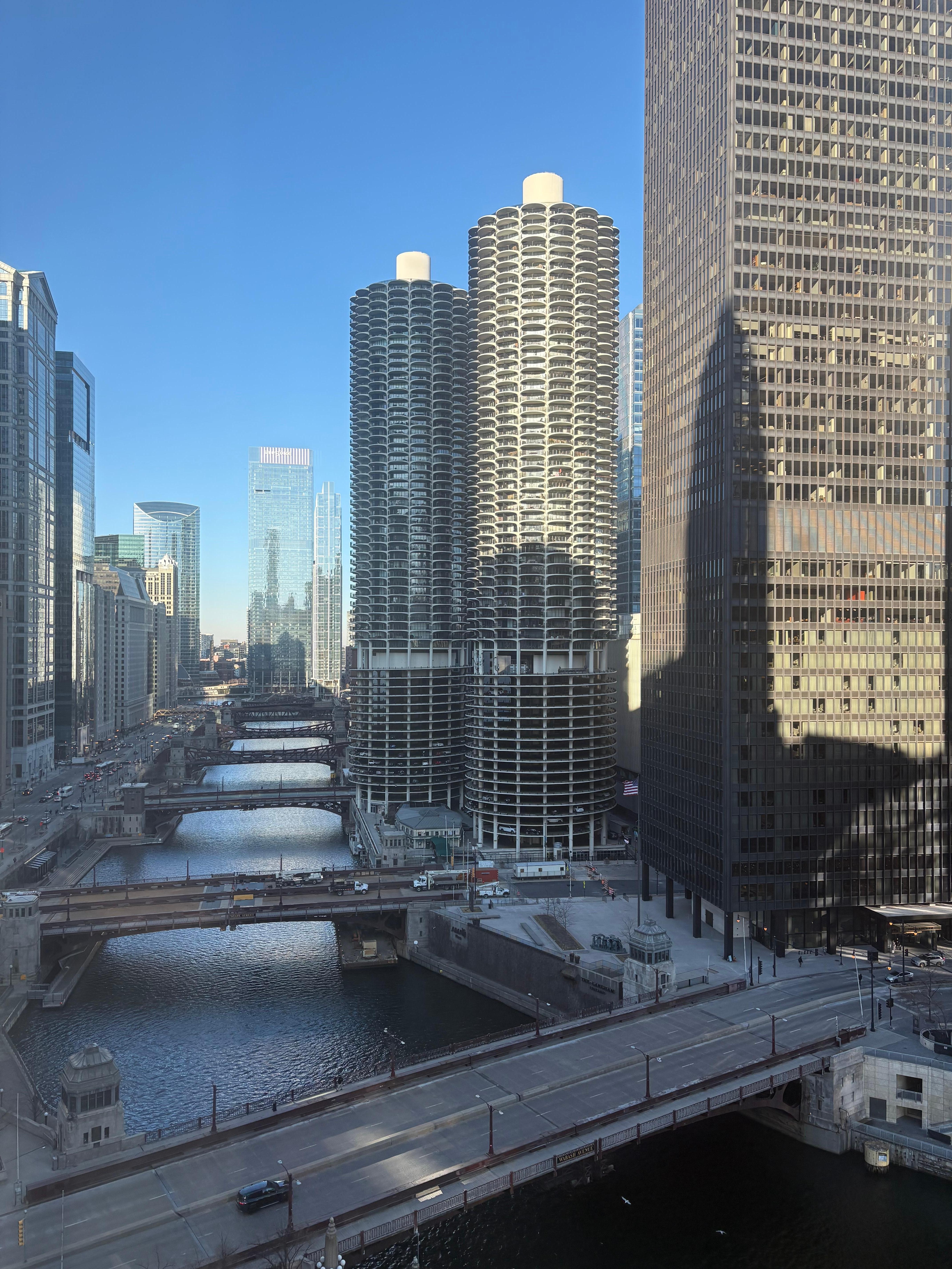 The view from our room on the 16th floor 