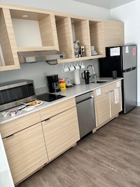 My own little kitchen to make coffee and store drinks :)