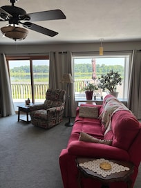 Partial view of the living room