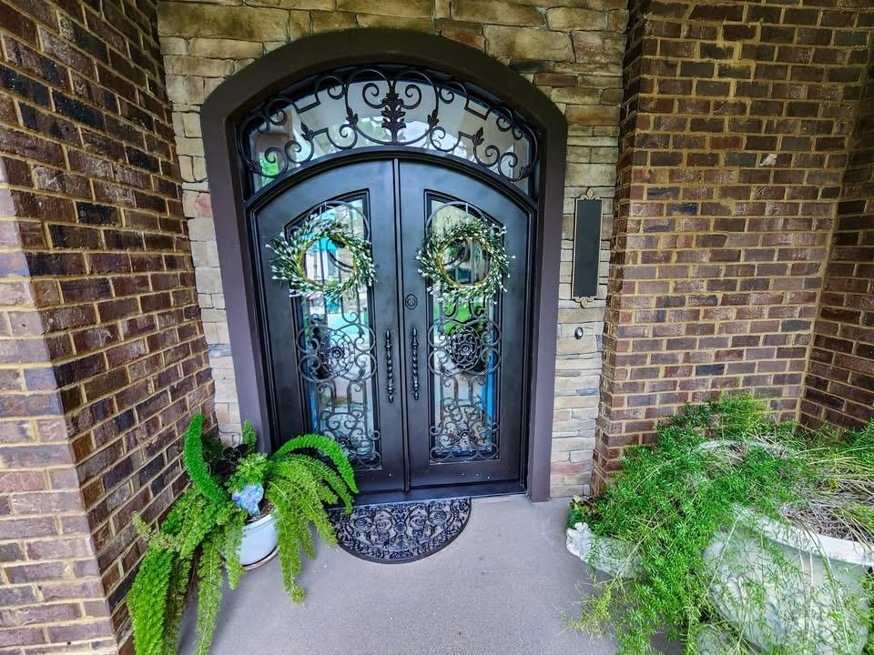 The front door is gorgeous,