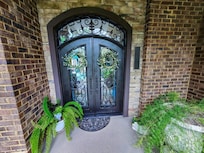 The front door is gorgeous,