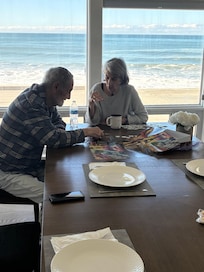 View through picture windows