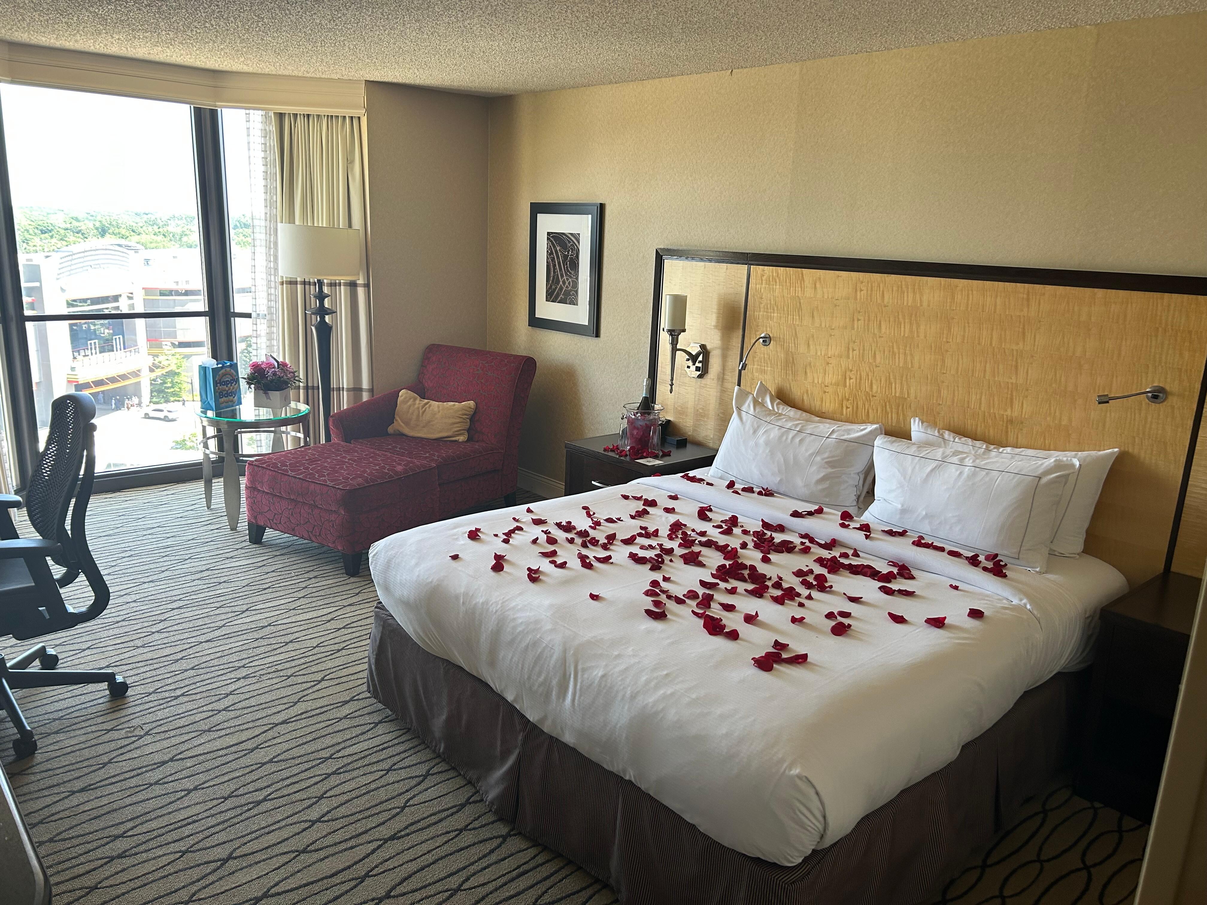 Got an early check in to set up a romantic getaway 