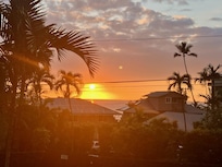 Sunset grom the deck.